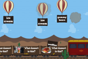 desserts vocab balloon game