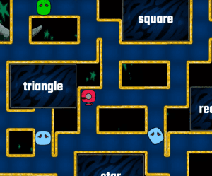 ESL shapes maze game