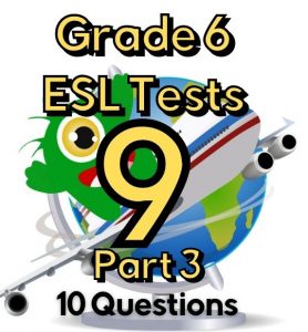 English ESL test assessment