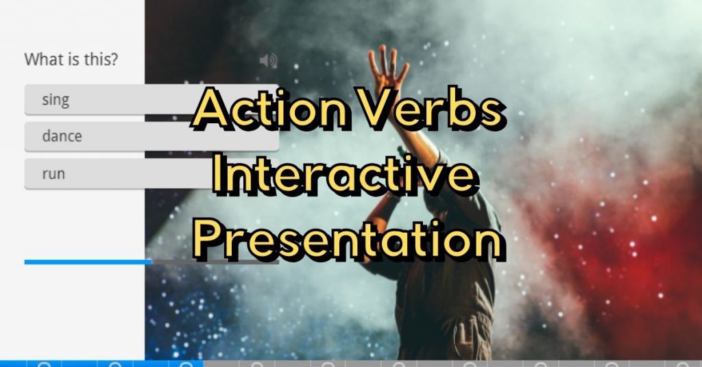 action verbs interactive presentation ppt