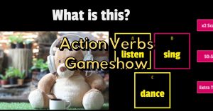 action verbs gameshow quiz
