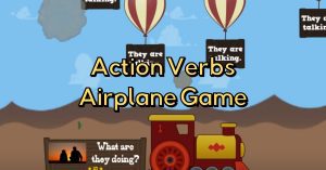 action verbs airplane game