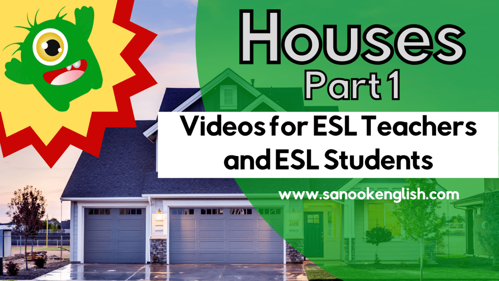 types of houses video for ESL teachers