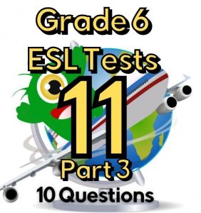 English ESL test assessment