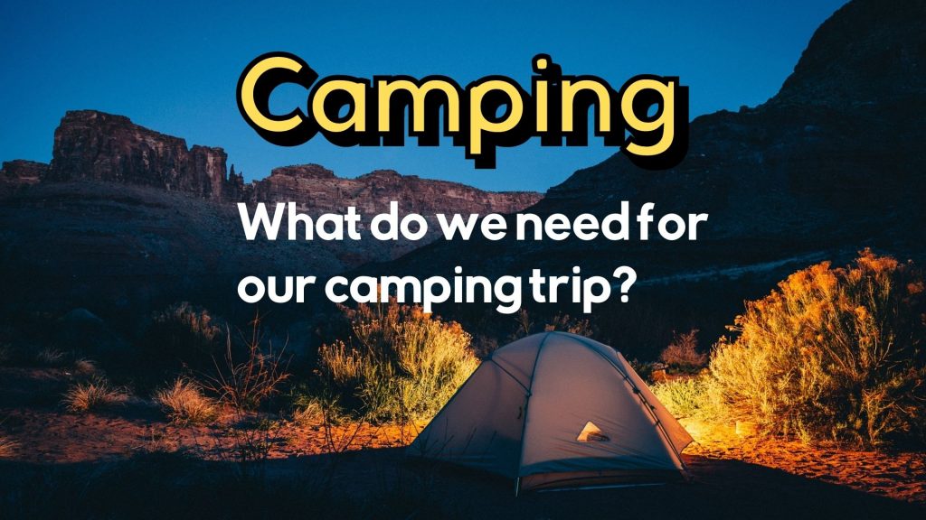 camping vocabulary