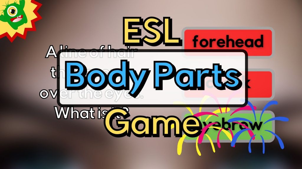 esl body parts game video
