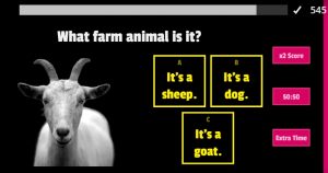 farm animals gameshow quiz