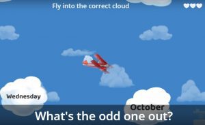 odd one out airplane game