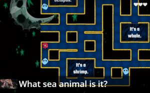 sea animal maze game