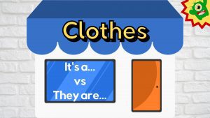 clothes vocabulary exercise video