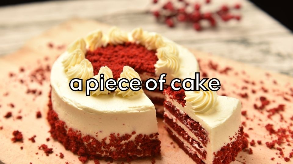 popular idioms - a piece of cake