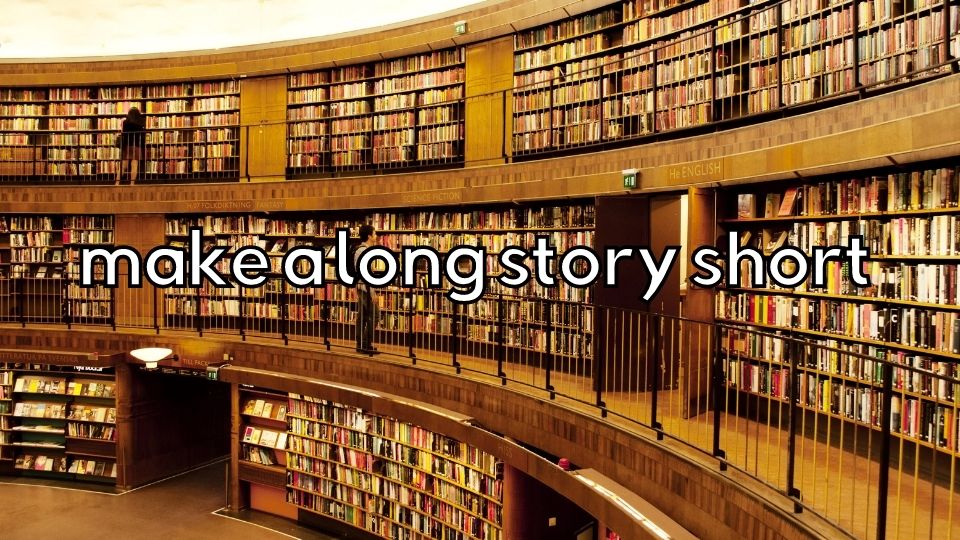idiom - make a long story short