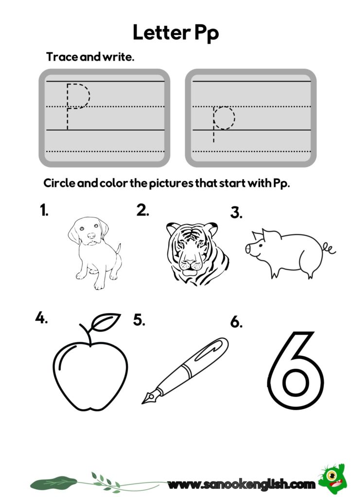 kindergarten lesson 11 letter P