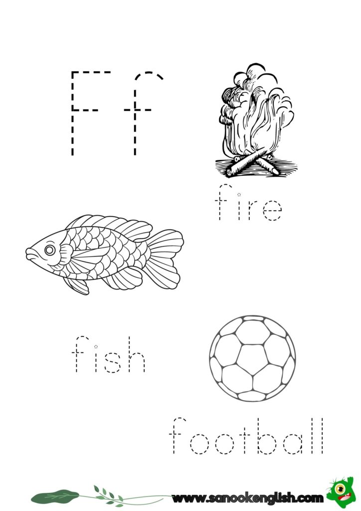 kindergarten lesson 61 letter f
